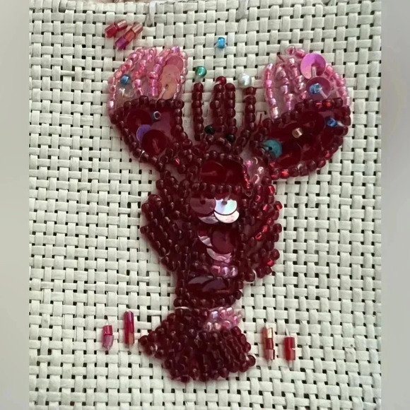 Quacker Factory | seaside, sequin, straw, shoulder bag. - Picture 5 of 12